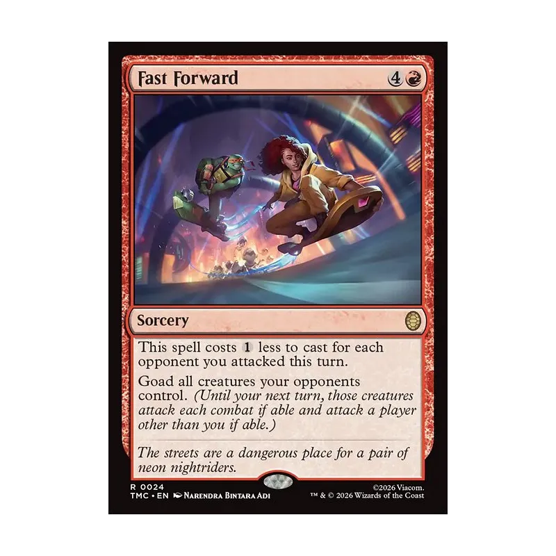 Fast Forward (Surge Foil) - Teenage Mutant Ninja Turtles Commander (Foil Near Mint)