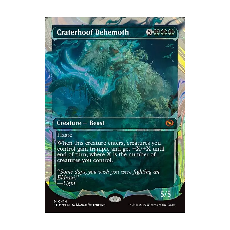 Craterhoof Behemoth (Showcase) (Halo Foil) - Tarkir: Dragonstorm (Foil Near Mint)