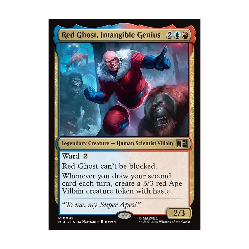 Red Ghost, Intangible Genius (Surge Foil) - Marvel Super Heroes Commander (Foil Near Mint)