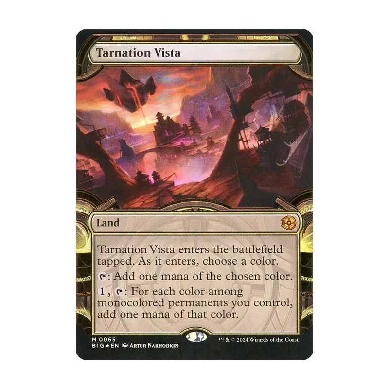 Tarnation Vista (Showcase) (Raised Foil) - The Big Score (Foil Near Mint)