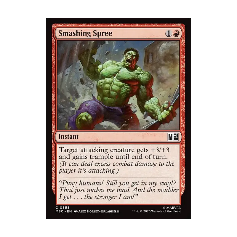 Smashing Spree - Marvel Super Heroes Commander (Near Mint)