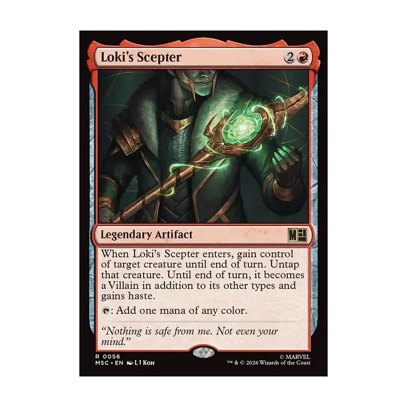 Loki's Scepter (Surge Foil) - Marvel Super Heroes Commander (Foil Near Mint)