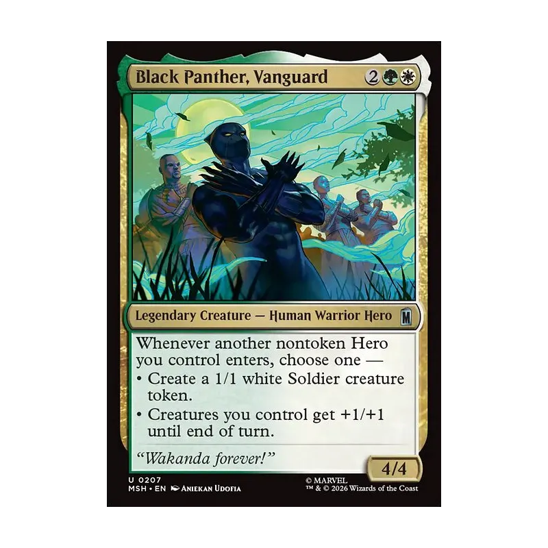black panther mtg card Commander Deck EDH Deck Panther, Wakandan King 100 Magic – Moonveil Games This mana cant be spent to cast a nonartifact spell.) Whenever you cast an artifact spell with mana value 4 or greater Black Panther, Wakandan King |