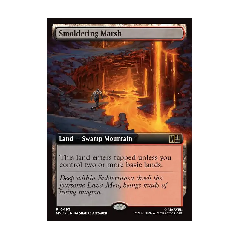 Smoldering Marsh (Extended Art) - Marvel Super Heroes Commander (Near Mint)