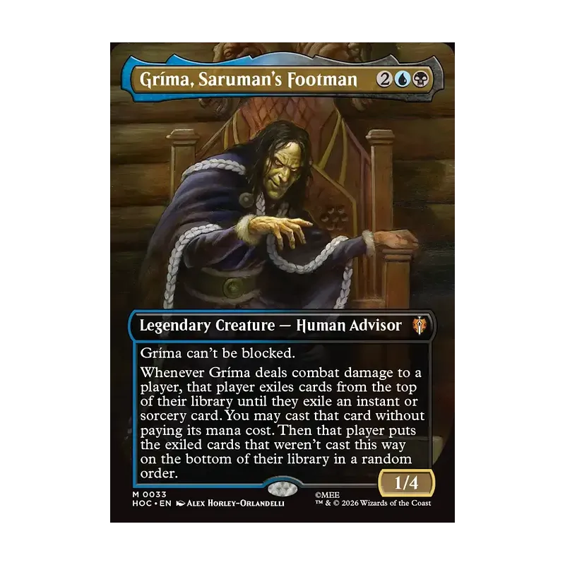 Grima, Saruman's Footman (Borderless) - The Hobbit Eternal (Near Mint)