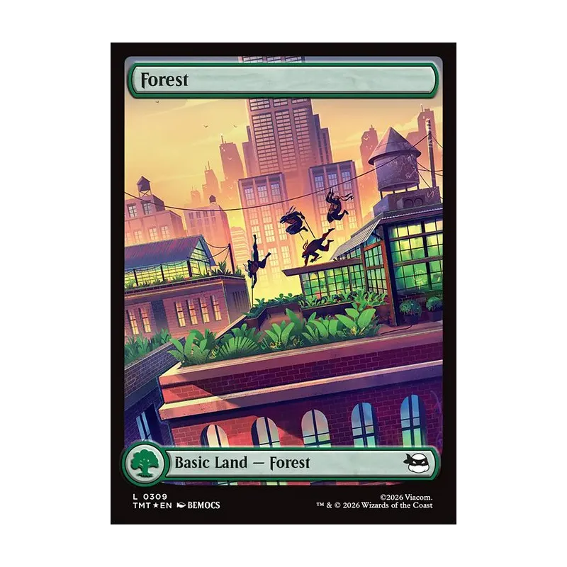 Forest (0309) (Surge Foil) - Teenage Mutant Ninja Turtles (Foil Near Mint)