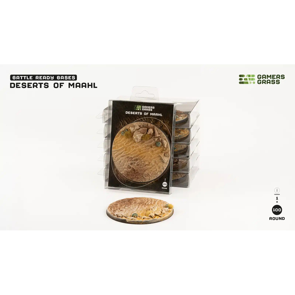 Battle Ready Bases: Deserts of Maahl - Round 100mm (1)
