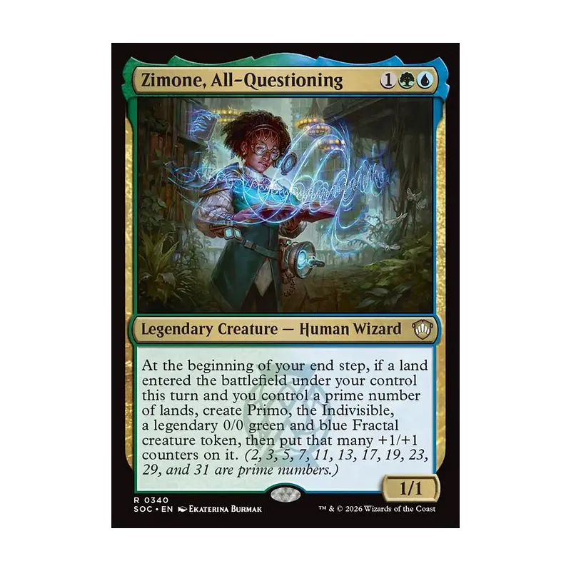 Zimone, All-Questioning - Secrets of Strixhaven Commander (Near Mint)