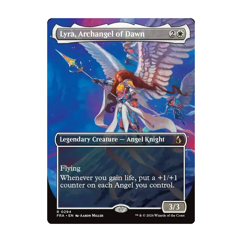 Lyra, Archangel of Dawn (Borderless) - Reality Fracture (Near Mint)