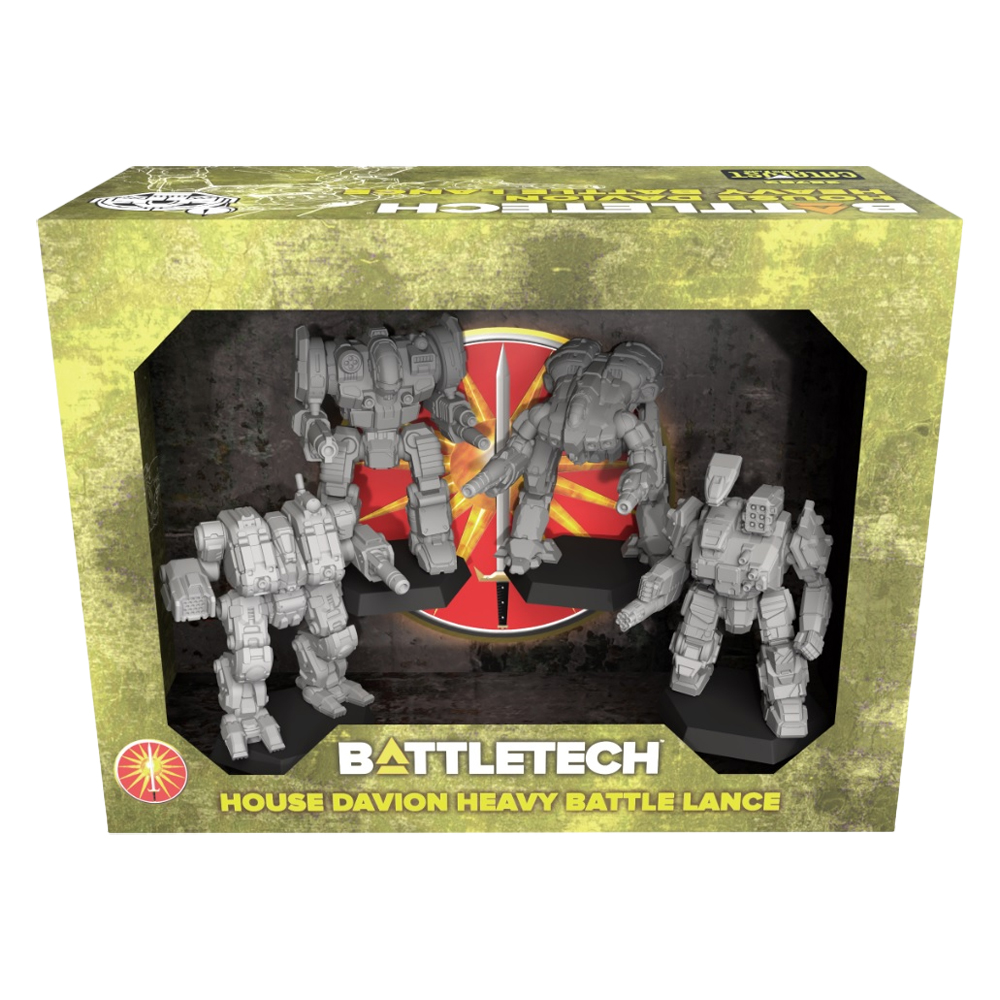 Battle Rattle Miniatures BattleTech: Miniature Force Pack - House Davion Heavy Battle Lance ...