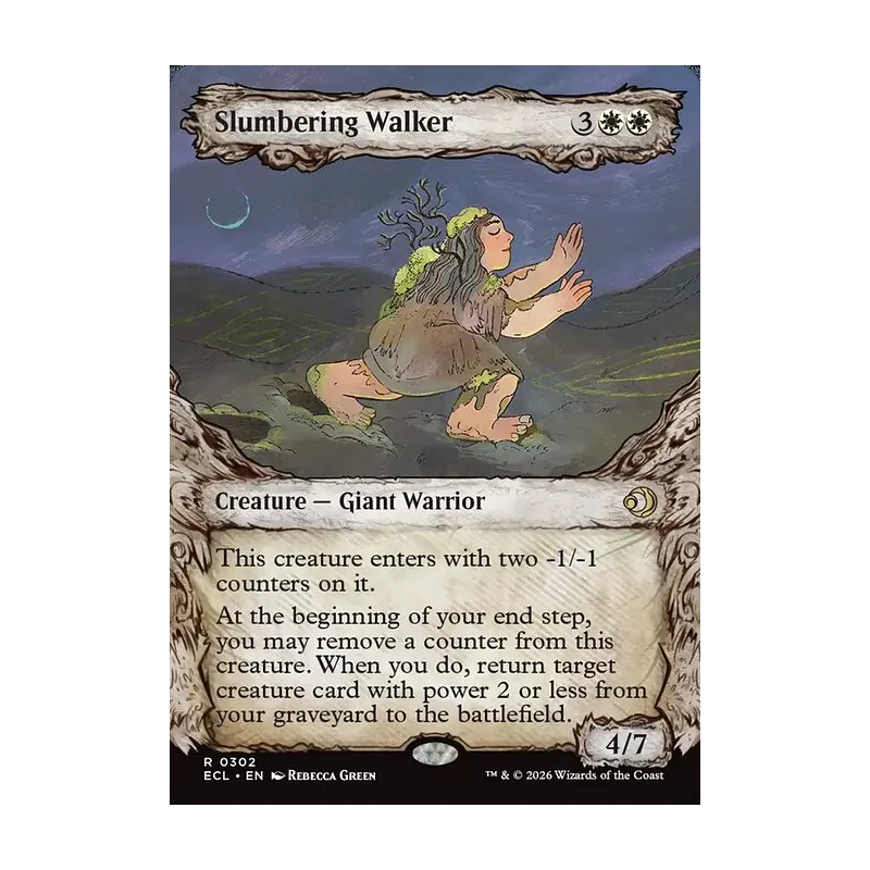 Slumbering Walker (Showcase) - Lorwyn Eclipsed (Near Mint)