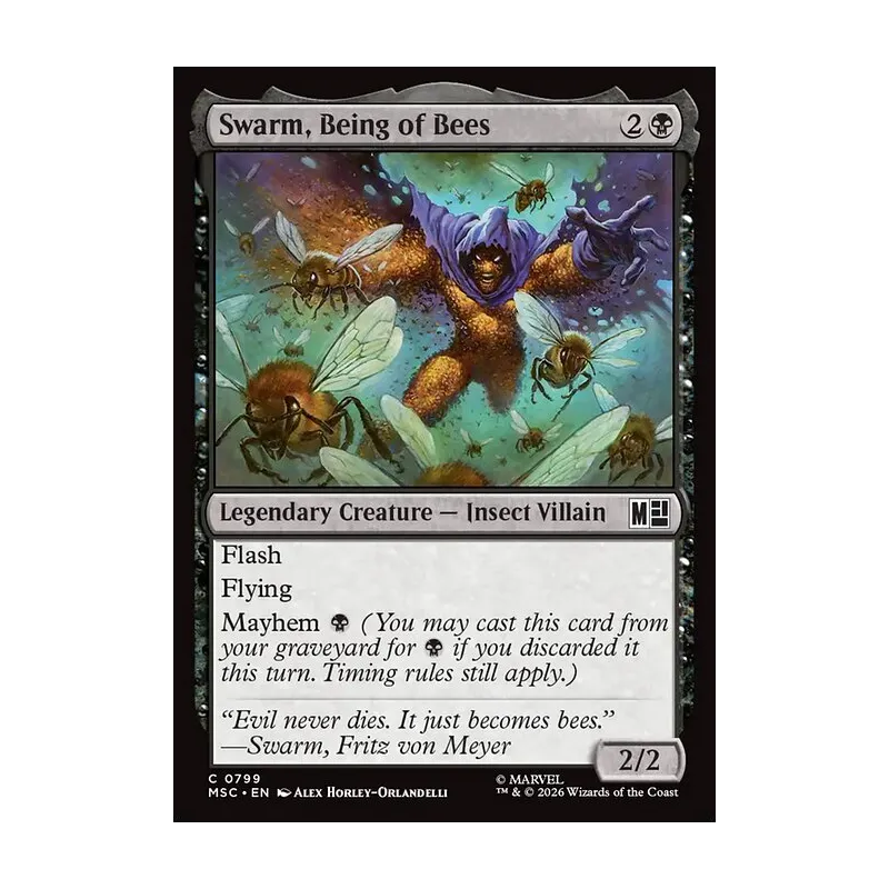 Swarm, Being of Bees - Marvel Super Heroes Commander (Near Mint)