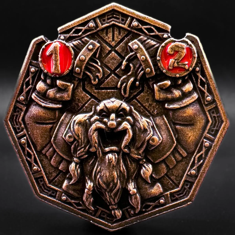 FlipDie Metal Dice Coin Set: Seven Realms (7) (New Arrival)
