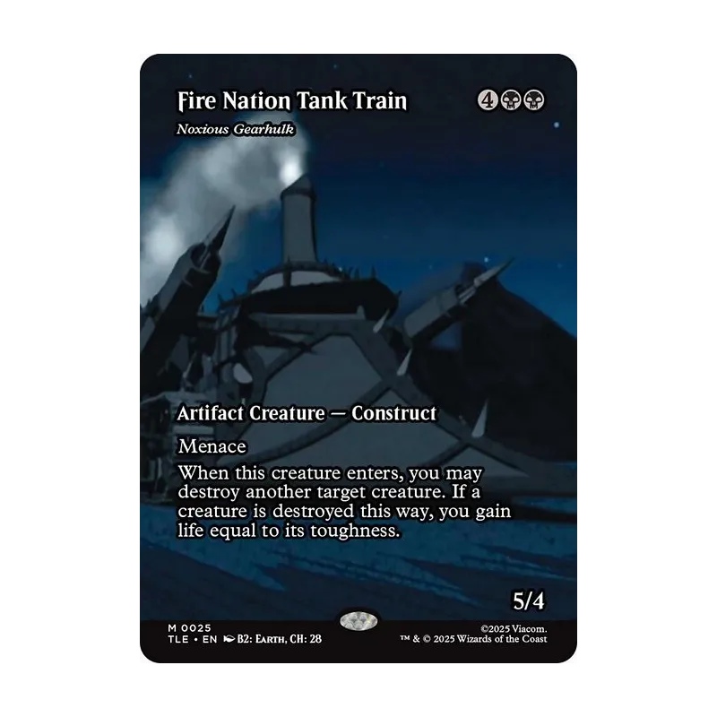 Fire Nation Tank Train / Noxious Gearhulk (Borderless) - Avatar: The Last Airbender Eternal (Near Mint)