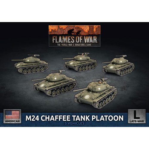Flames of War WW2: M24 Chaffee Tank Platoon