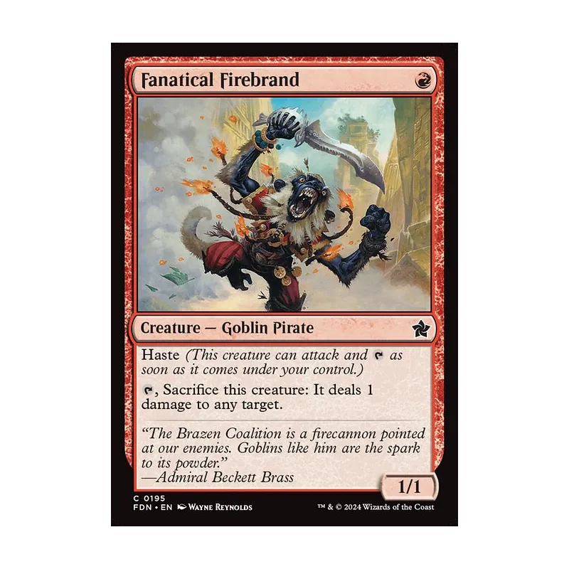 Fanatical Firebrand - Foundations (Near Mint)