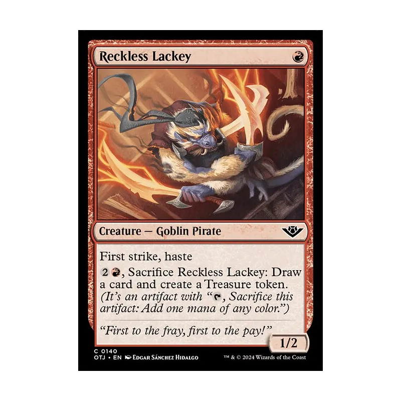 Reckless Lackey - Outlaws of Thunder Junction (Near Mint)