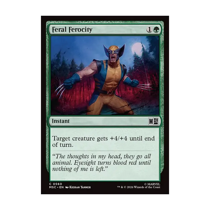 Feral Ferocity - Marvel Super Heroes Commander (Near Mint)