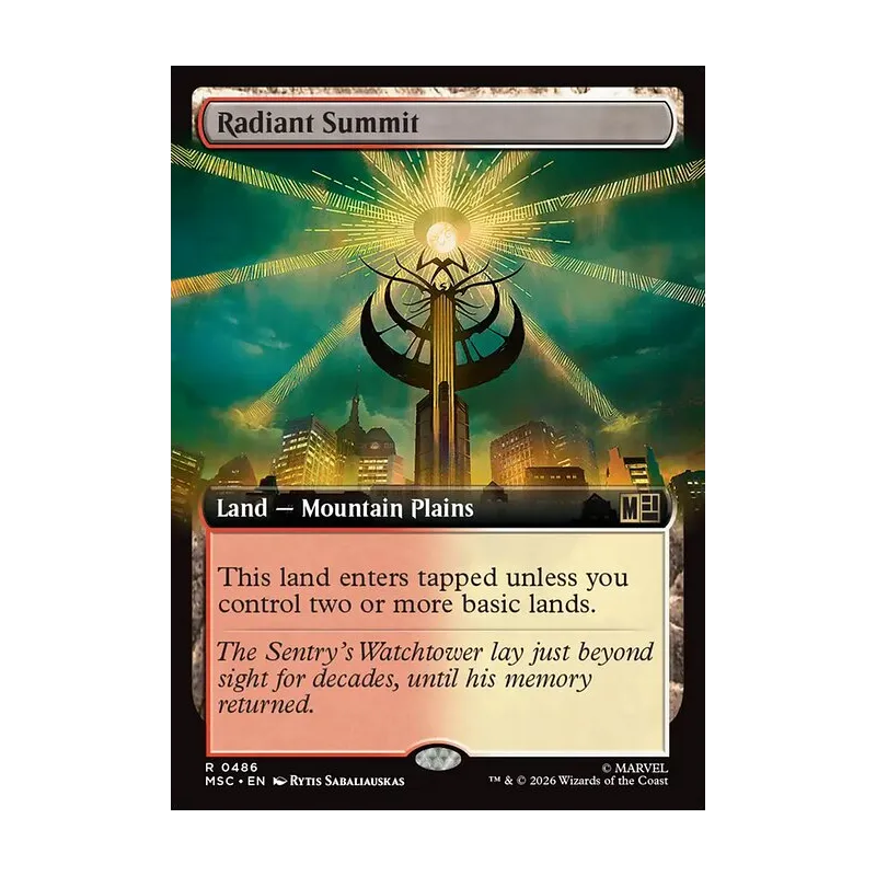 Radiant Summit (Extended Art) - Marvel Super Heroes Commander (Near Mint)