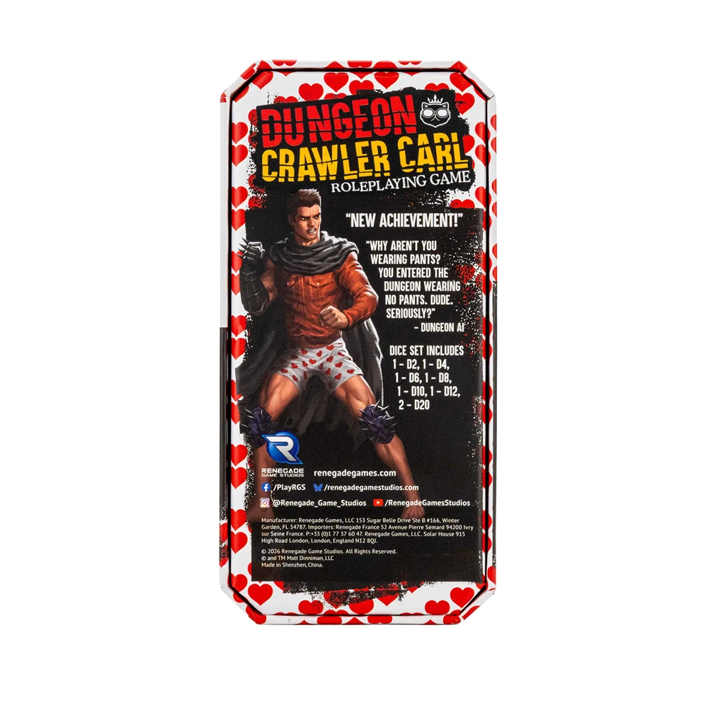 Dungeon Crawler Carl RPG: Carl’s Enchanted Big Boi Boxers Dice Set (Preorder)