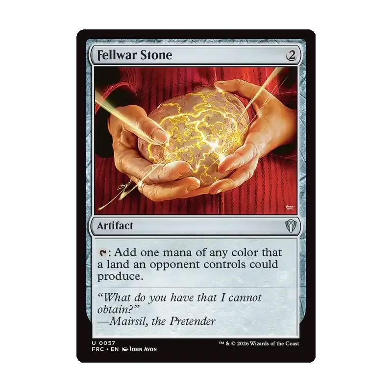 Fellwar Stone - Reality Fracture Commander (Near Mint)