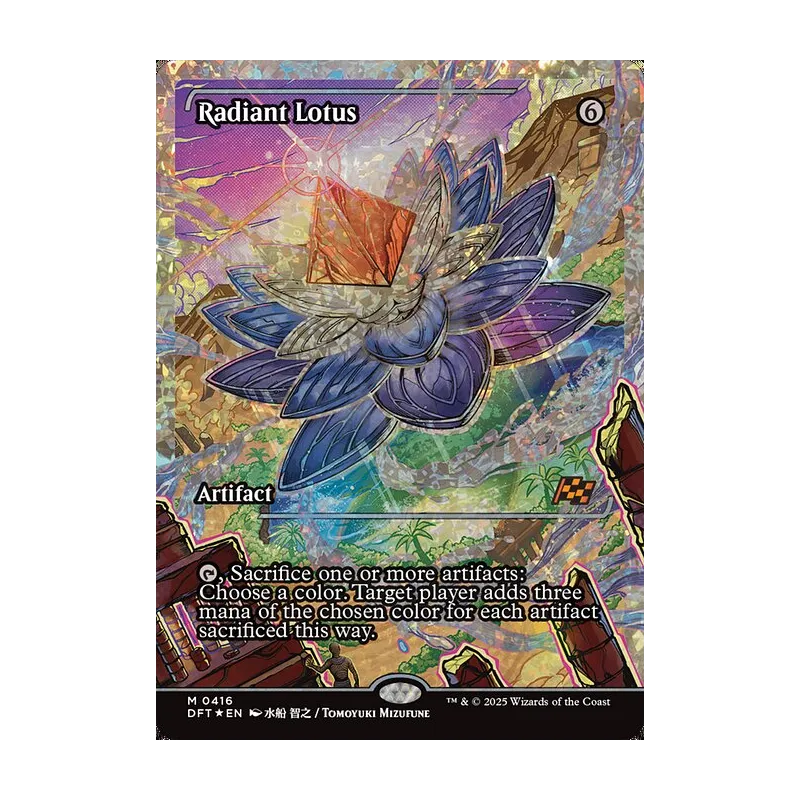 Radiant Lotus (Showcase) (Fracture Foil) - Aetherdrift (Foil Near Mint)
