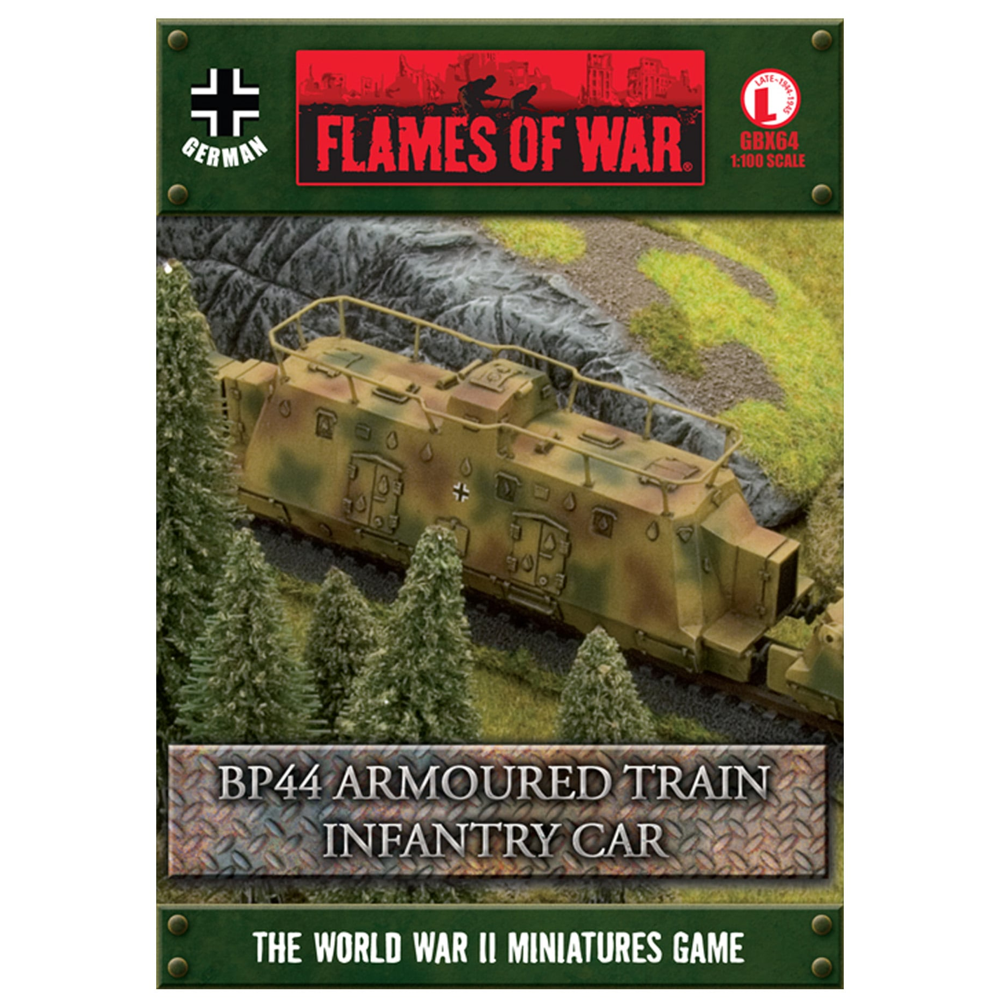 Flames of War WW2: German - BP44 Armoured Train Infantry Car (New Arrival)