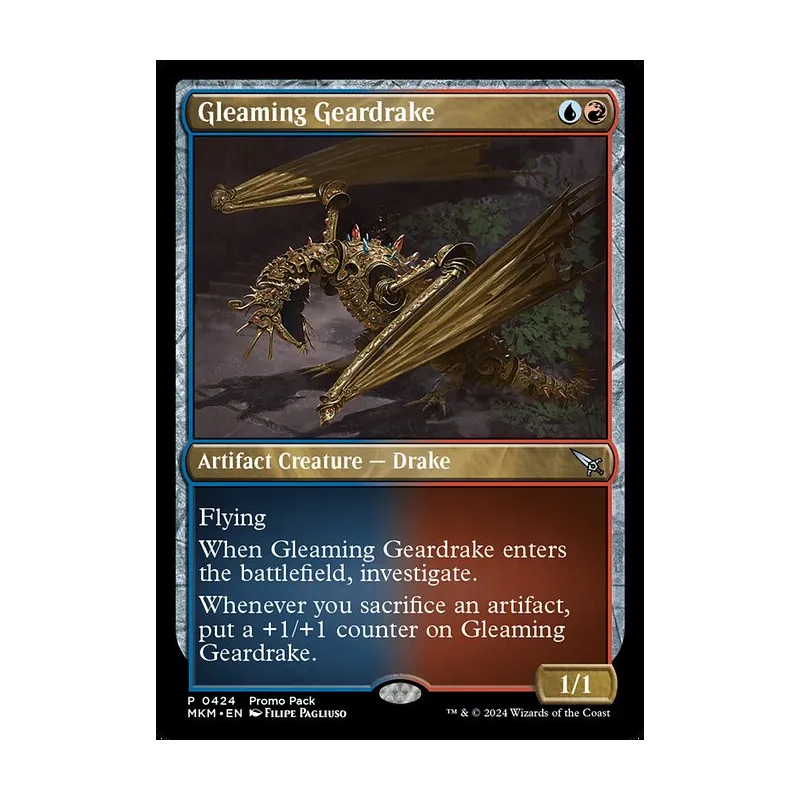 Gleaming Geardrake - Murders at Karlov Manor (Near Mint)