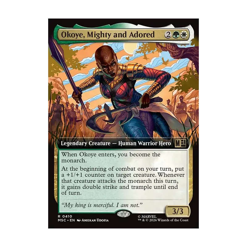 Okoye, Mighty and Adored (Extended Art) - Marvel Super Heroes Commander (Near Mint)