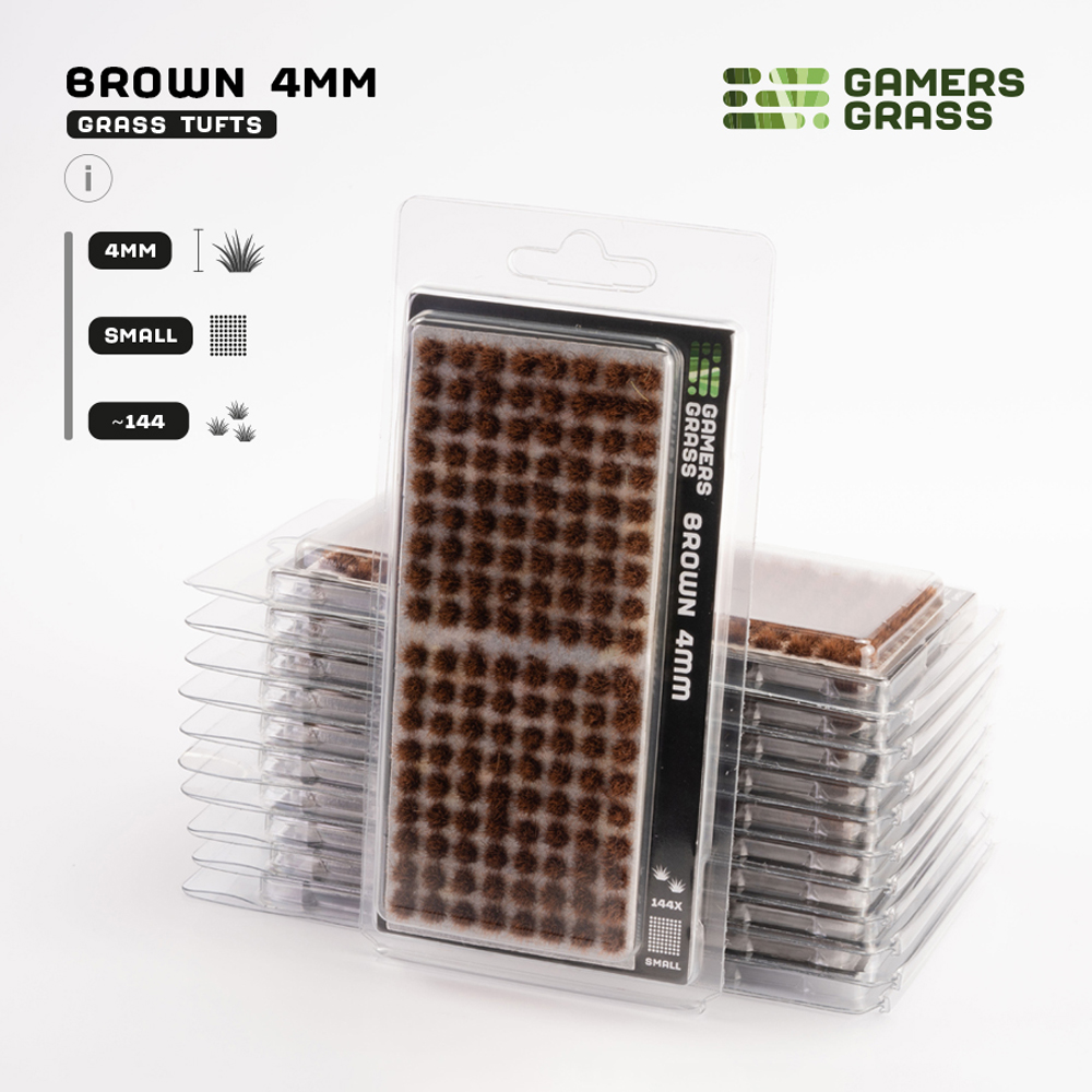 Gamers Grass Tufts: Brown - Small 4mm
