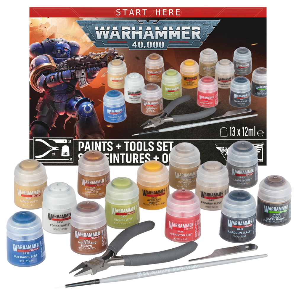 Warhammer 40K: Paints + Tools Set (2026) (Preorder)