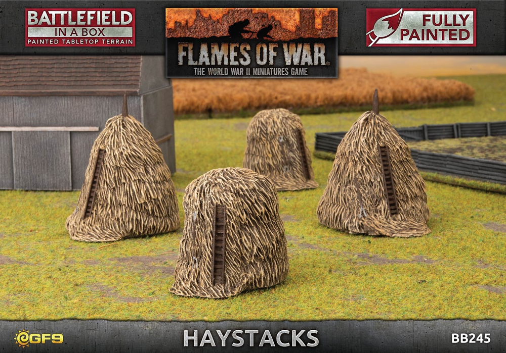 Flames of War: Battlefield in a Box - Haystacks (New Arrival)