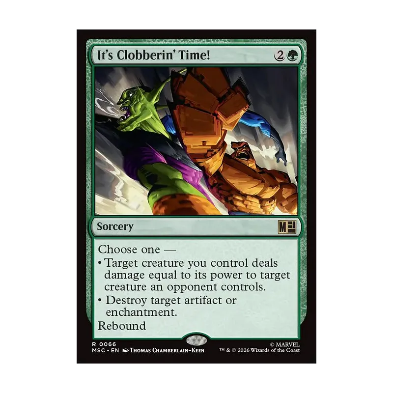 It's Clobberin' Time! (Surge Foil) - Marvel Super Heroes Commander (Foil Near Mint)