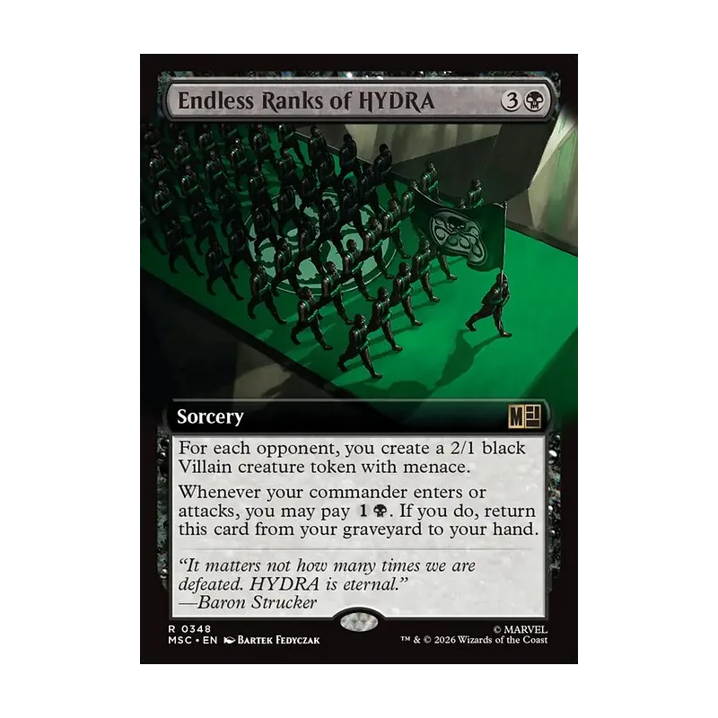 Endless Ranks of HYDRA (Extended Art) - Marvel Super Heroes Commander (Near Mint)