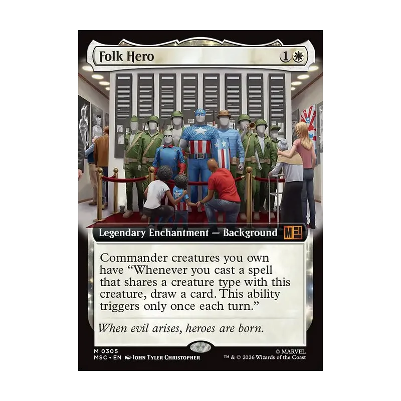 Folk Hero (Extended Art) - Marvel Super Heroes Commander (Near Mint)