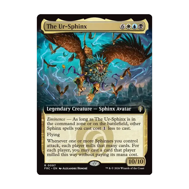 The Ur-Sphinx (Extended Art) - Reality Fracture Commander (Near Mint)