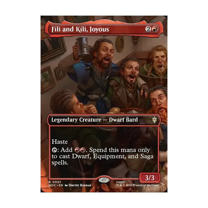 Fili and Kili, Joyous (Borderless) - The Hobbit Eternal (Near Mint)