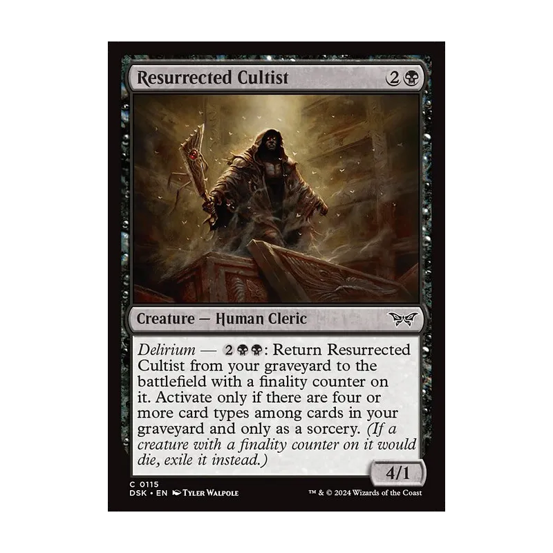 Resurrected Cultist - Duskmourn: House of Horror (Near Mint)