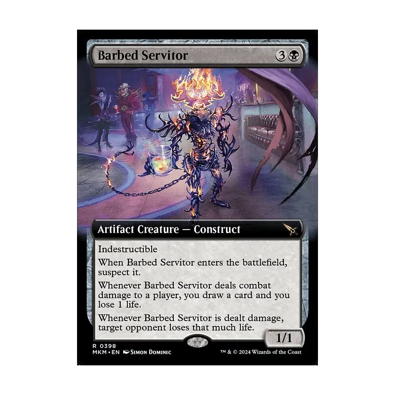 Barbed Servitor (Extended Art) - Murders at Karlov Manor (Near Mint)