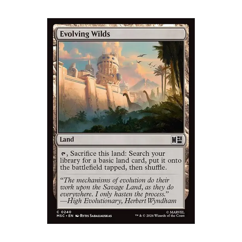 Evolving Wilds (Surge Foil) - Marvel Super Heroes Commander (Foil Near Mint)