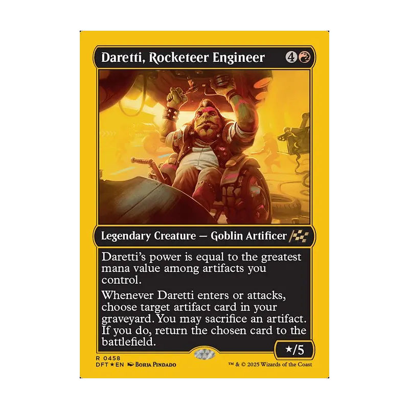 Daretti, Rocketeer Engineer (First-Place Foil) - Aetherdrift (Foil Near Mint)