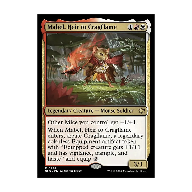 Mabel, Heir to Cragflame - Bloomburrow (Near Mint)