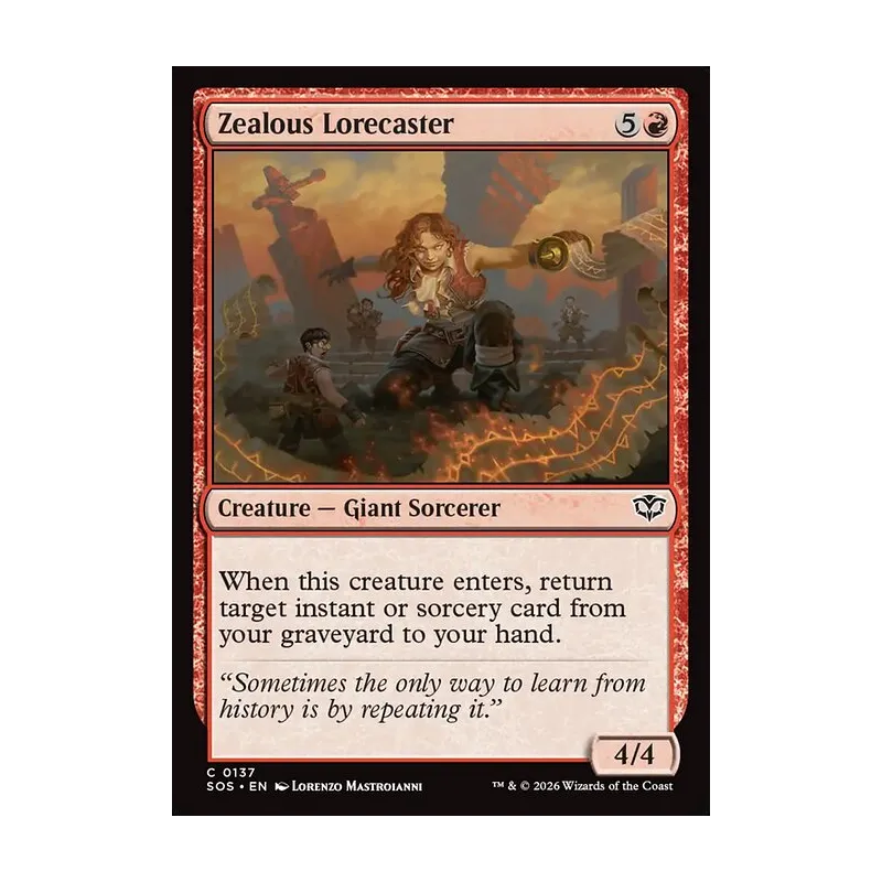 Zealous Lorecaster - Secrets of Strixhaven (Near Mint)