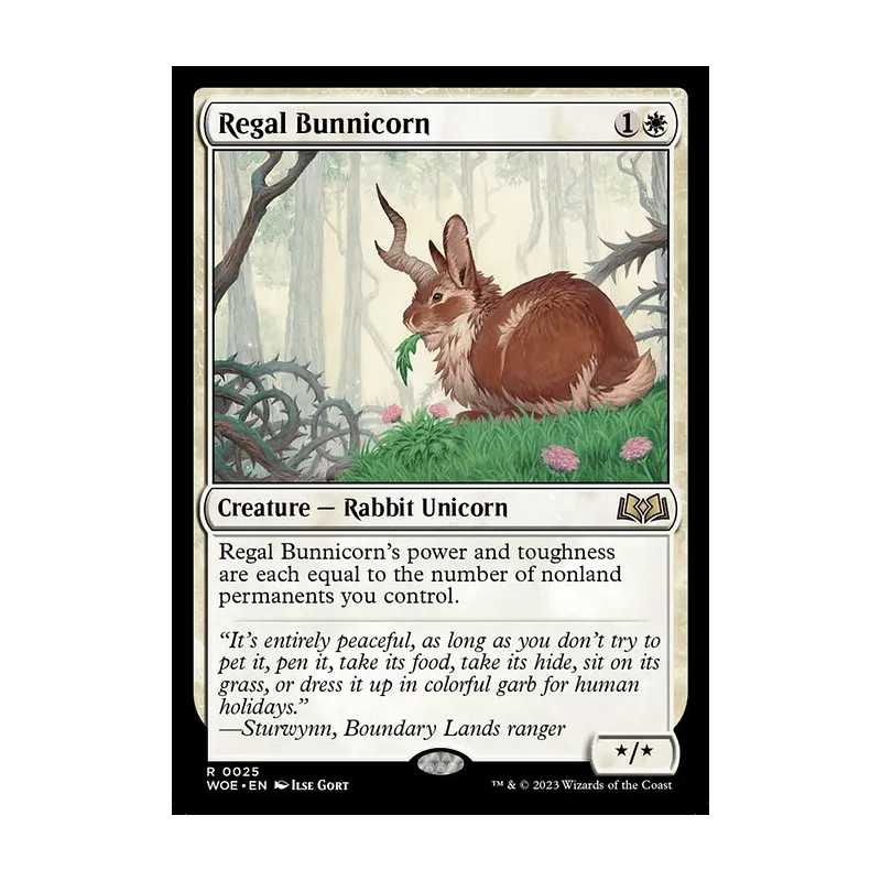 bunny mtg cards Magic The Gathering - When Fluffy Bunnies Attack Ravenous (This creature enters with X +1/+1 counters on it Rabbit 0003 Token Bloomburrow BLB