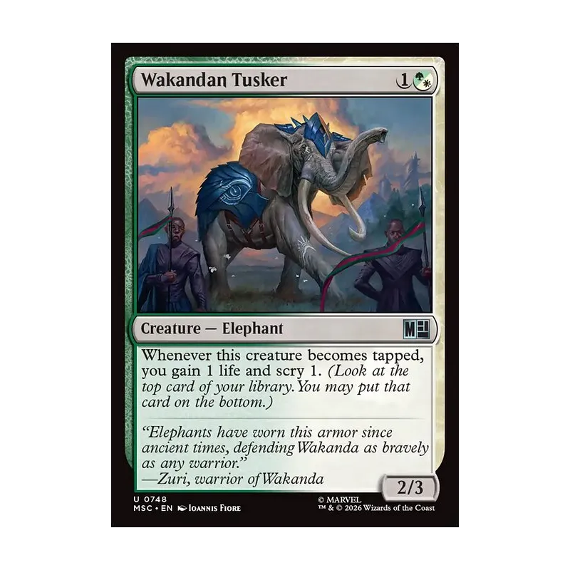 Wakandan Tusker - Marvel Super Heroes Commander (Near Mint)