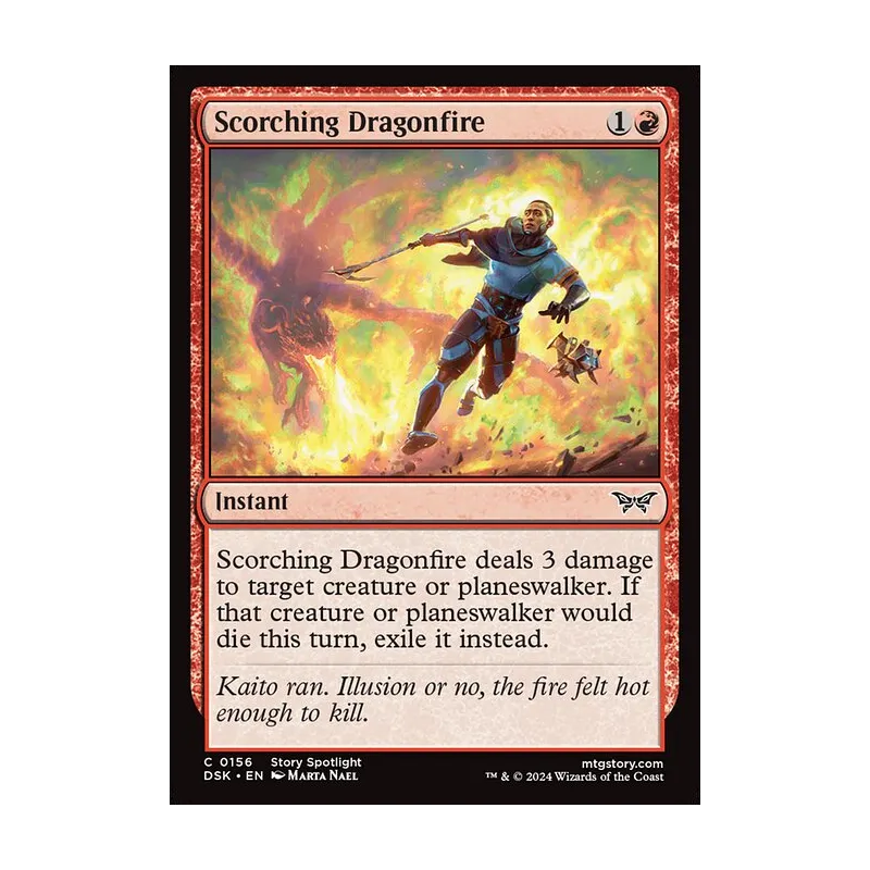 Scorching Dragonfire - Duskmourn: House of Horror (Near Mint)