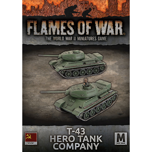 Flames of War WW2: Soviet - T-43 Hero Tank Company (Clearance)