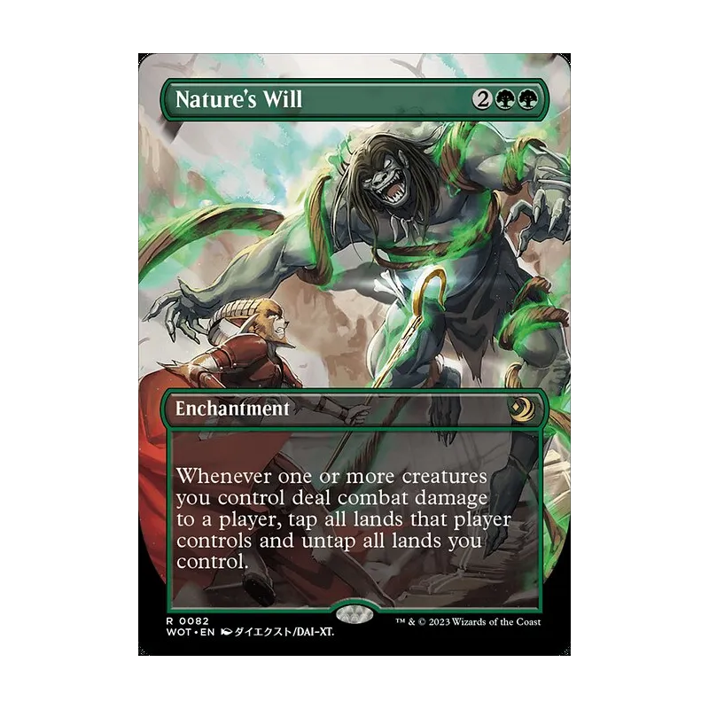 Nature's Will (Anime Borderless) - Wilds of Eldraine: Enchanting Tales (Near Mint)