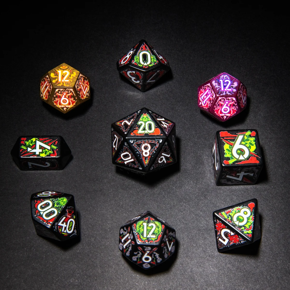 Botch Dice Set: Daggerheart Hope & Fear - Assassin (9) (Preorder)