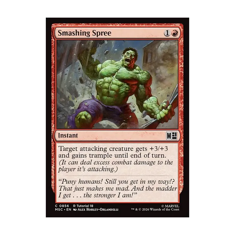 Smashing Spree (0856) - Marvel Super Heroes Commander (Near Mint)